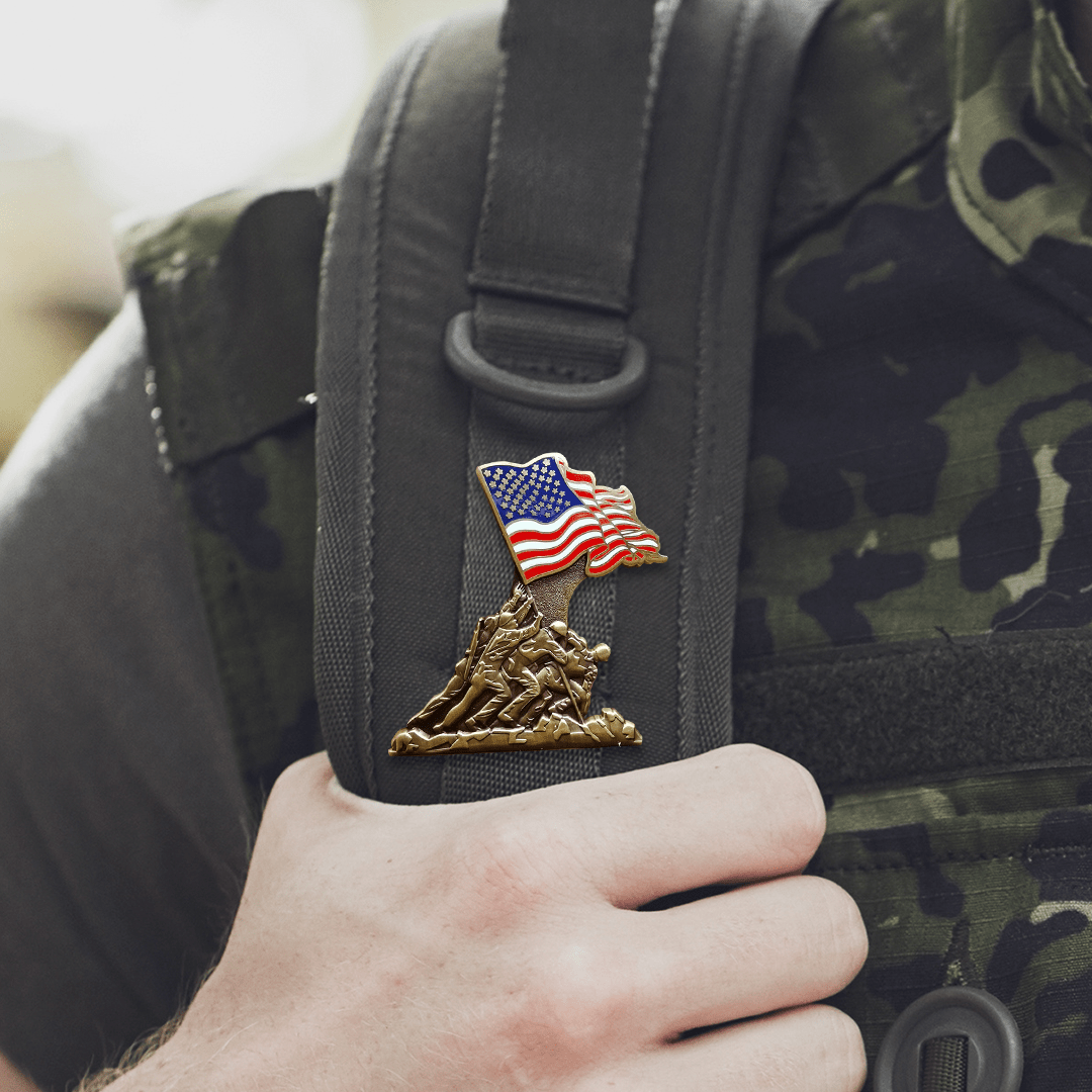 Claim Your FREE Raising the Flag Pin!